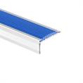 Treppenkantenprofil gerade Aluminium blau LxBxH=1500x40x18mm