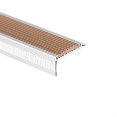 Treppenkantenprofil gerade Aluminium braun LxBxH=1500x40x18mm