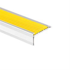 Treppenkantenprofil gerade Aluminium gelb LxBxH=1500x40x18mm