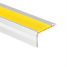 Treppenkantenprofil gerade Aluminium gelb LxBxH=1500x45x25mm