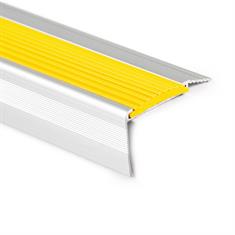 Treppenkantenprofil gerade Aluminium gelb LxBxH=1500x55x31mm