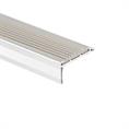 Treppenkantenprofil gerade Aluminium grau LxBxH=1500x40x18mm