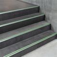 Treppenkantenprofil gerade Aluminium grün LxBxH=1500x40x18mm