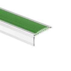 Treppenkantenprofil gerade Aluminium grün LxBxH=1500x40x18mm
