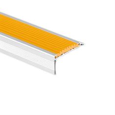 Treppenkantenprofil gerade Aluminium orange LxBxH=1500x40x18mm