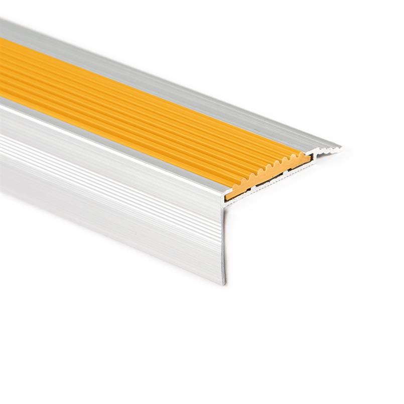 Treppenkantenprofil gerade Aluminium orange LxBxH=1500x45x25mm