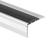 Treppenkantenprofil gerade Aluminium schwarz LxBxH=1500x55x35mm