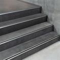Treppenkantenprofil gerade Aluminium weiß LxBxH=1500x40x18mm