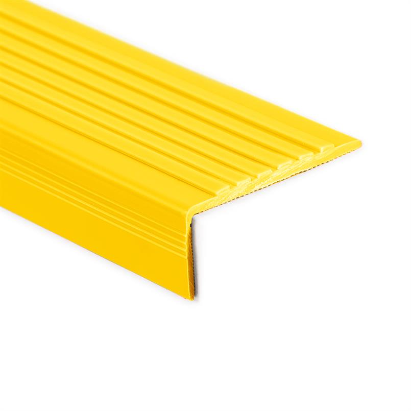 Treppenkantenprofil PVC gelb LxBxH=1500x60x22mm