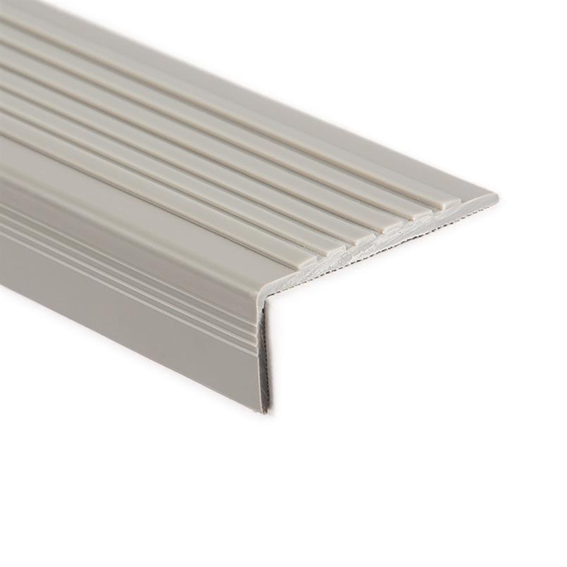 Treppenkantenprofil PVC grau LxBxH=1500x60x22mm