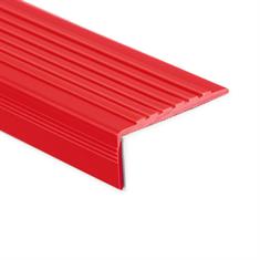 Treppenkantenprofil PVC rot LxBxH=1500x60x22mm