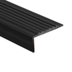 Treppenkantenprofil PVC schwarz LxBxH=1500x60x22mm