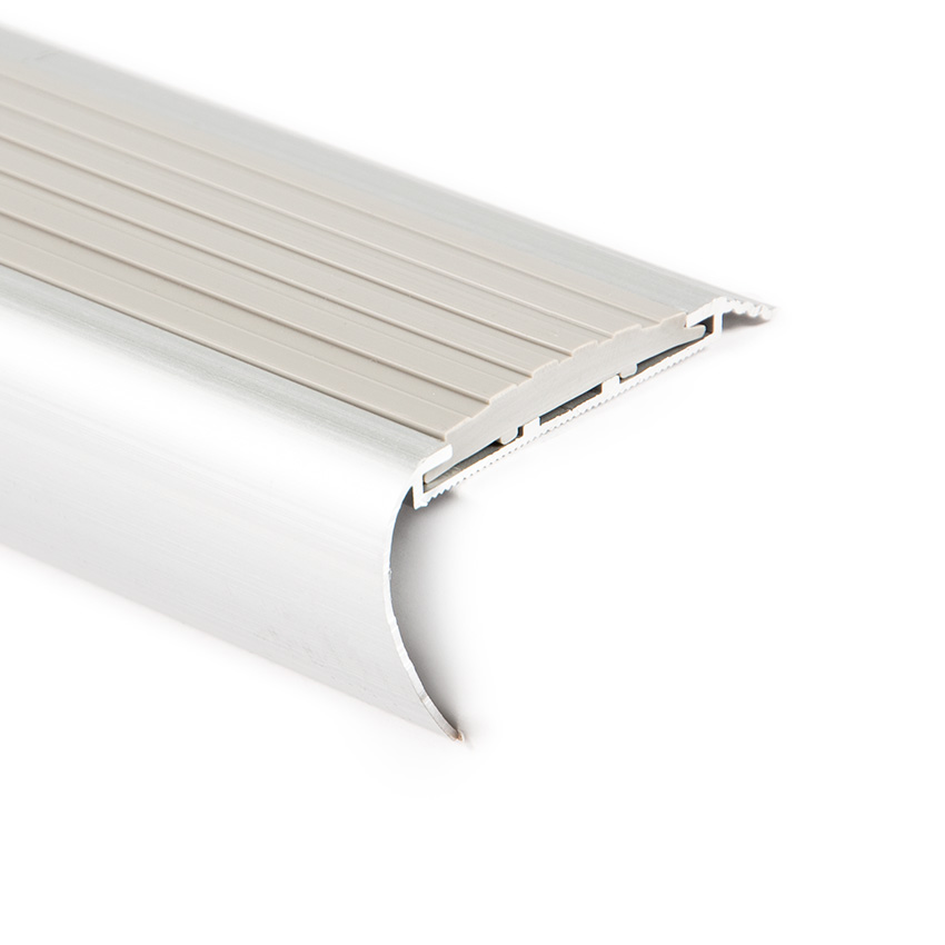 acerto 51047 Aluminium traphoekprofiel - 135 cm, 22 x 30 mm antislip