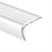 Treppenkantenprofil rund Aluminium weiß LxBxH=1500x65x35mm