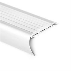 Treppenkantenprofil rund Aluminium weiß LxBxH=1500x65x35mm