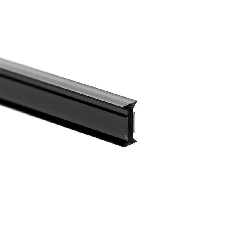 Verbindungsprofil flach 10-10,8 mm schwarz (L=3m)