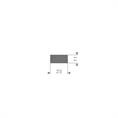 Viton Moosgummi Vierkantprofil BxH=23x11mm (L=10m)