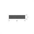 Viton Moosgummi Vierkantprofil BxH=28x8m