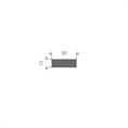 Viton Moosgummi Vierkantprofil BxH=30x10mm