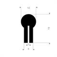 Viton U-Profil 1mm / BxH= 10x19mm