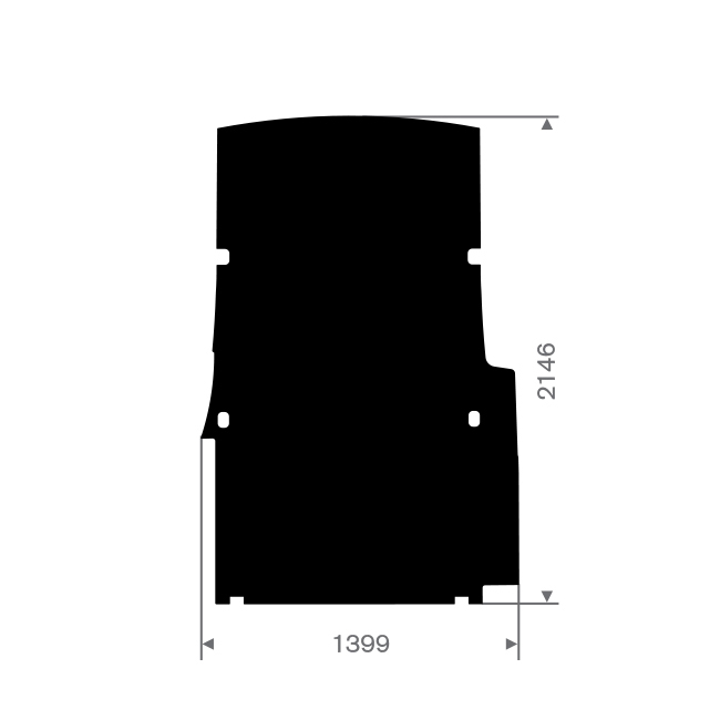 Volkswagen Caddy maxi Frachtraum Automatte (1 Stück)