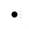 Vollgummi EPDM Gummischnur D=13,5mm (L=10m)