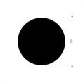 Vollgummi EPDM Gummischnur D=36mm (L=10m)