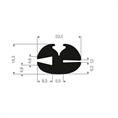 Vollgummi Klemmprofil 4,6/1,2mm (L=50m)