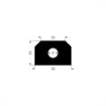 Vollgummi Lukendichtung BxH=30x20mm (L=20m)