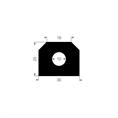 Vollgummi Lukendichtung BxH=30x25mm (L=20m)