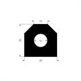 Vollgummi Lukendichtung BxH=35x35mm (L=15m)