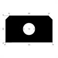 Vollgummi Lukendichtung BxH=70x40mm (L=5m)