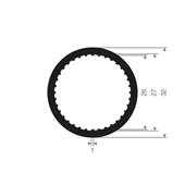 Vollgummi schlauchprofil 27x32mm (L=25m)