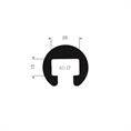 Vollgummi U-Fender TPE D=40mm /BxH=25x15mm (L=20m)