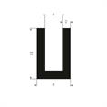 Vollgummi U-Profil 4mm / BxH=8x12mm (L=50m)