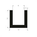 Vollgummi U-Profil 8mm / BxH=12x12mm (L=50m)