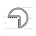 Vollgummi Winkelprofil selbstklebend grau BxH=38x38mm (L=20m)