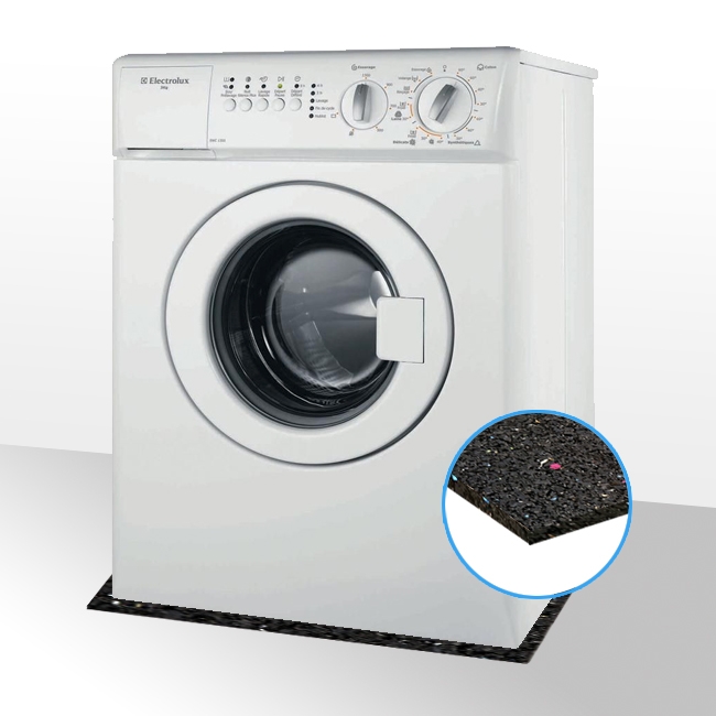 Antivibrationsmatte Waschmaschine 60x60x1cm