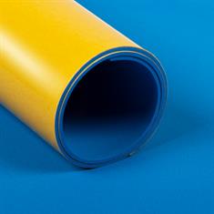 Zellkautschukplatte NBR/PVC selbstklebend blau 2mm (LxB=10x1m)